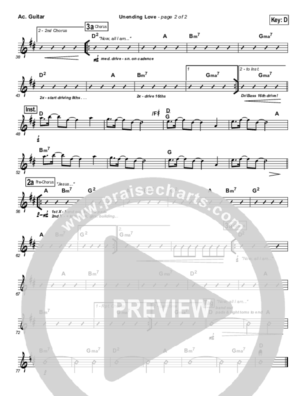 Unending Love Acoustic Guitar (Hillsong Worship)