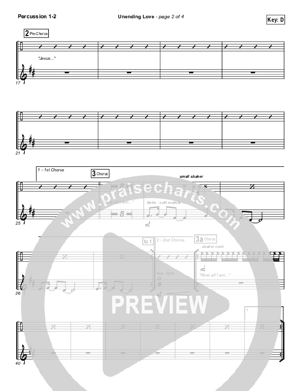 Unending Love Percussion 1/2 (Hillsong Worship)