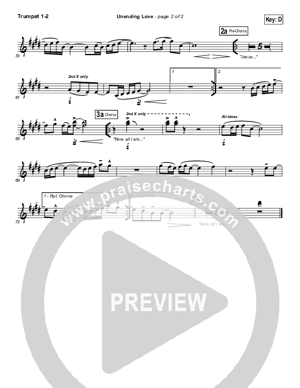 Unending Love Trumpet 1,2 (Hillsong Worship)