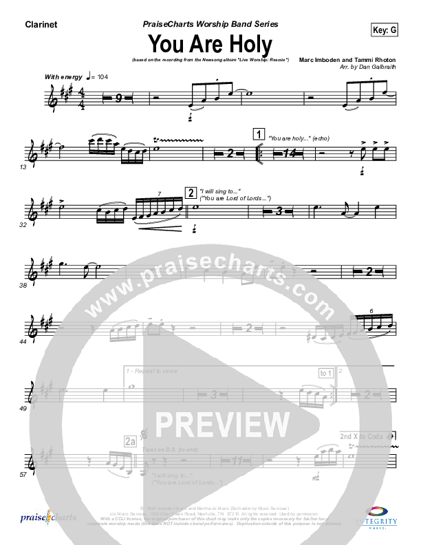 You Are Holy (Prince of Peace) Wind Pack (Newsong)