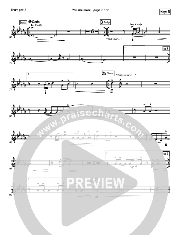 You Are More Trumpet 3 (Hillsong Worship)