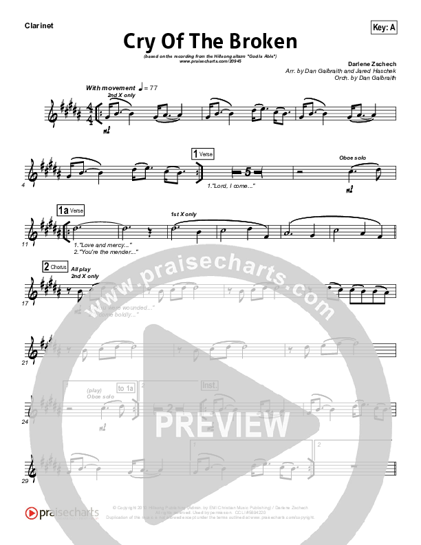 Cry Of The Broken Clarinet (Hillsong Worship)