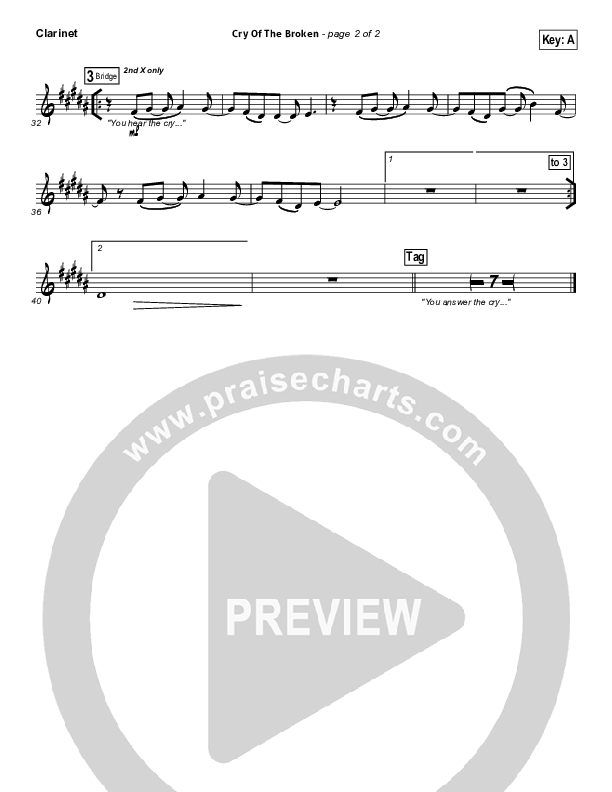 Cry Of The Broken Clarinet (Hillsong Worship)