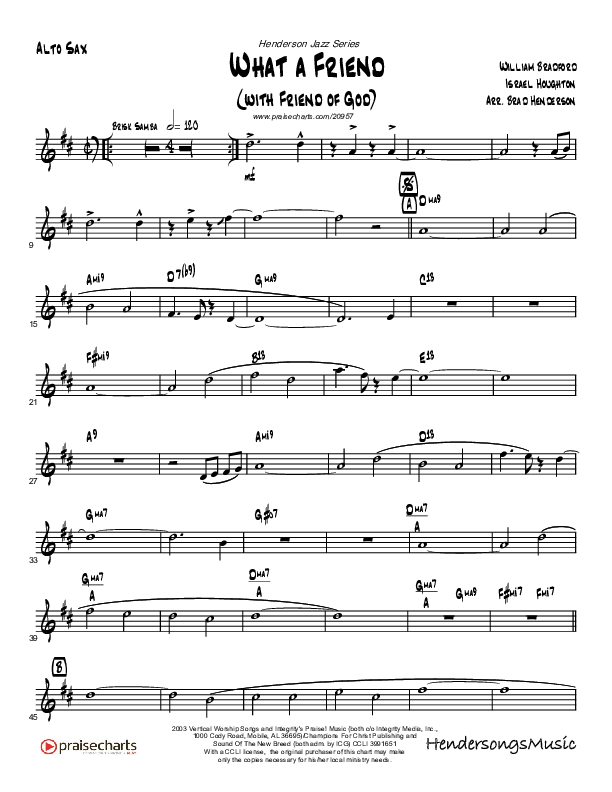 Friend Of God (with Friend Of God) Alto Sax (Brad Henderson)