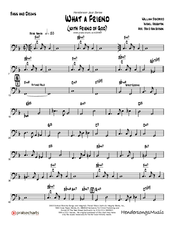 Friend Of God (with Friend Of God) Bass Guitar (Brad Henderson)