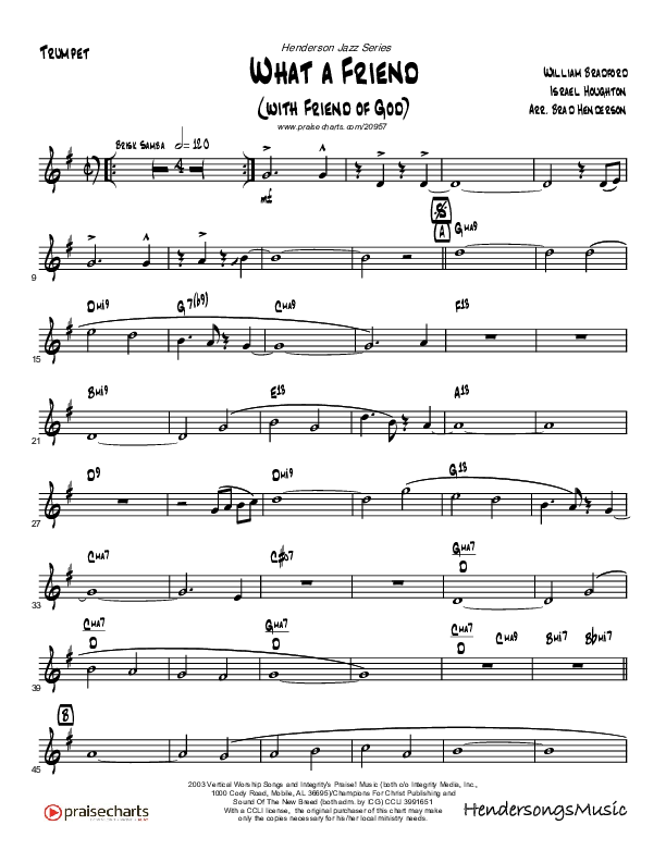 Friend Of God (with Friend Of God) Trumpet (Brad Henderson)
