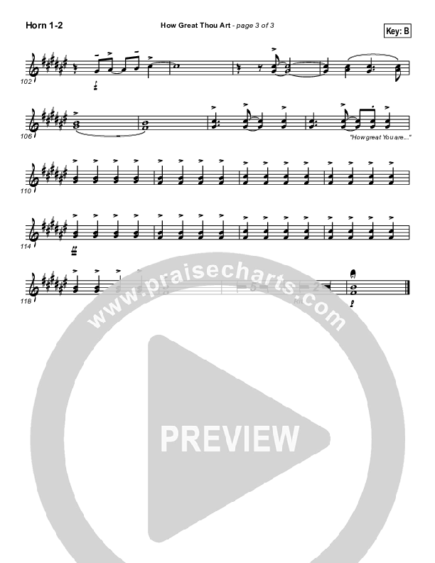 How Great Thou Art French Horn 1/2 (Newsong)