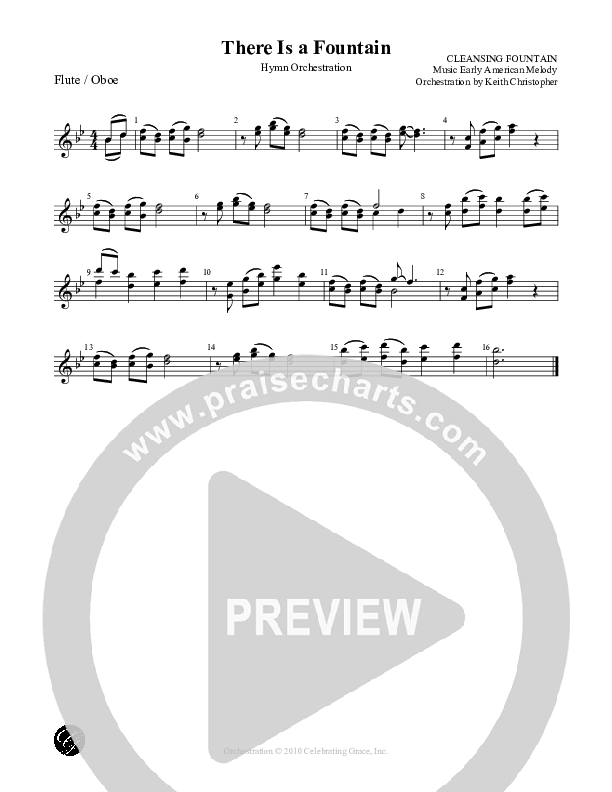 There Is a Fountain Flute/Oboe (Celebrating Grace)