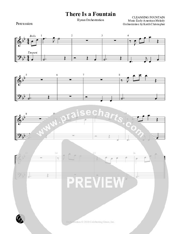 There Is a Fountain Percussion (Celebrating Grace)