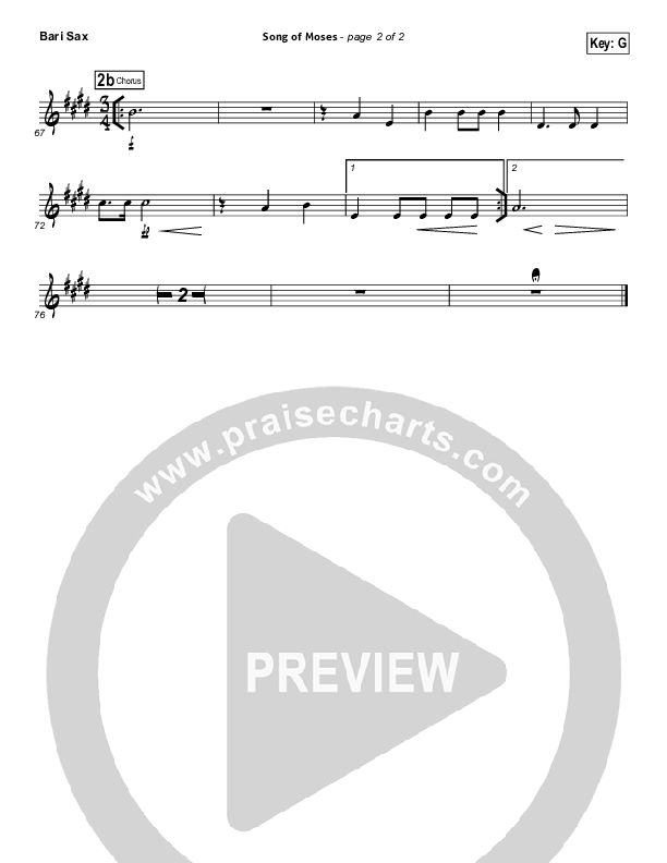 Song Of Moses Bari Sax (Aaron Keyes)