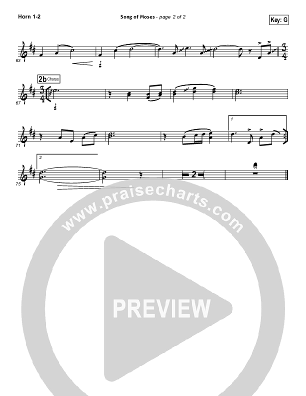 Song Of Moses Brass Pack (Aaron Keyes)