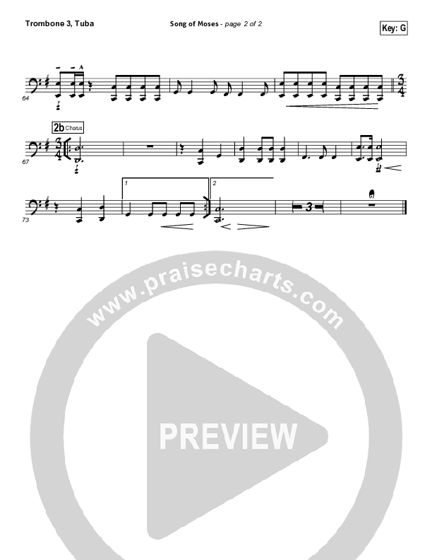 Song Of Moses Trombone 3/Tuba (Aaron Keyes)