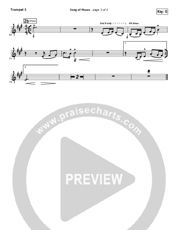 Song Of Moses Trumpet 3 (Aaron Keyes)