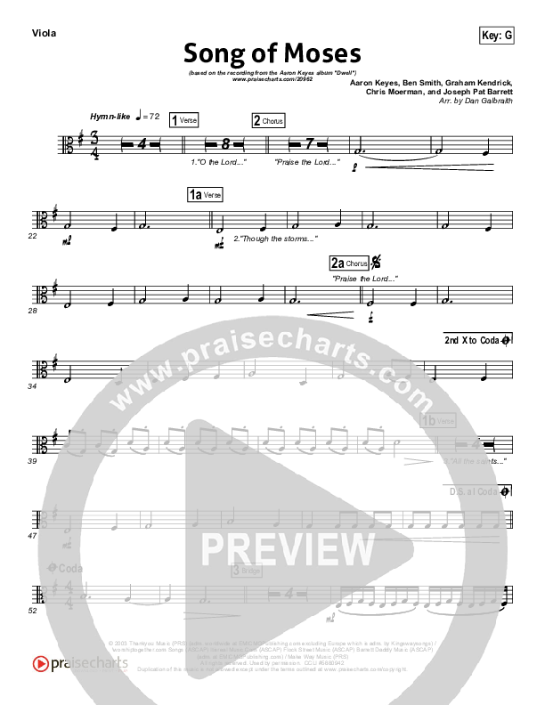 Song Of Moses Viola (Aaron Keyes)