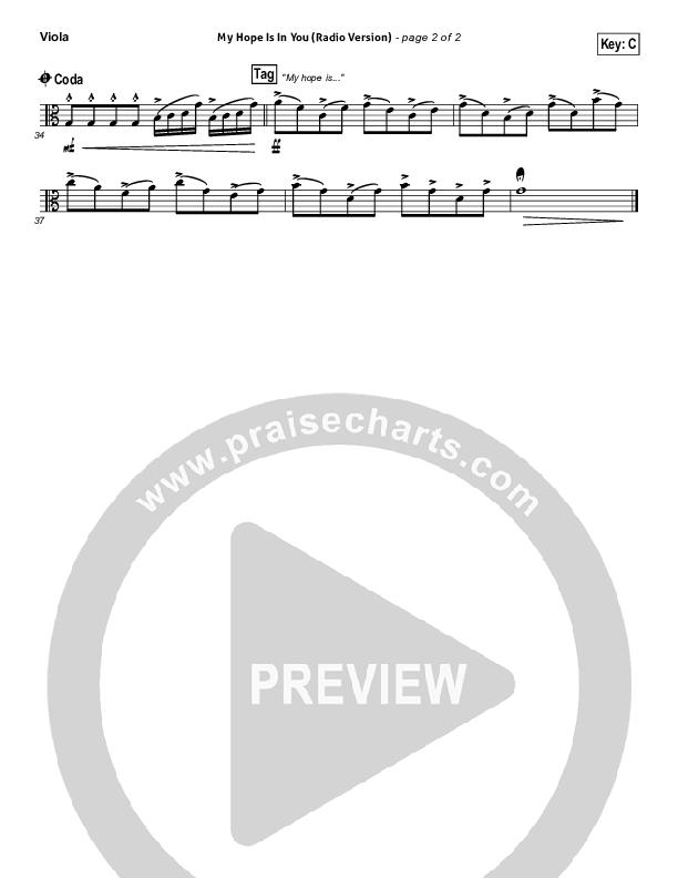 My Hope Is In You (Radio) Viola (Aaron Shust)
