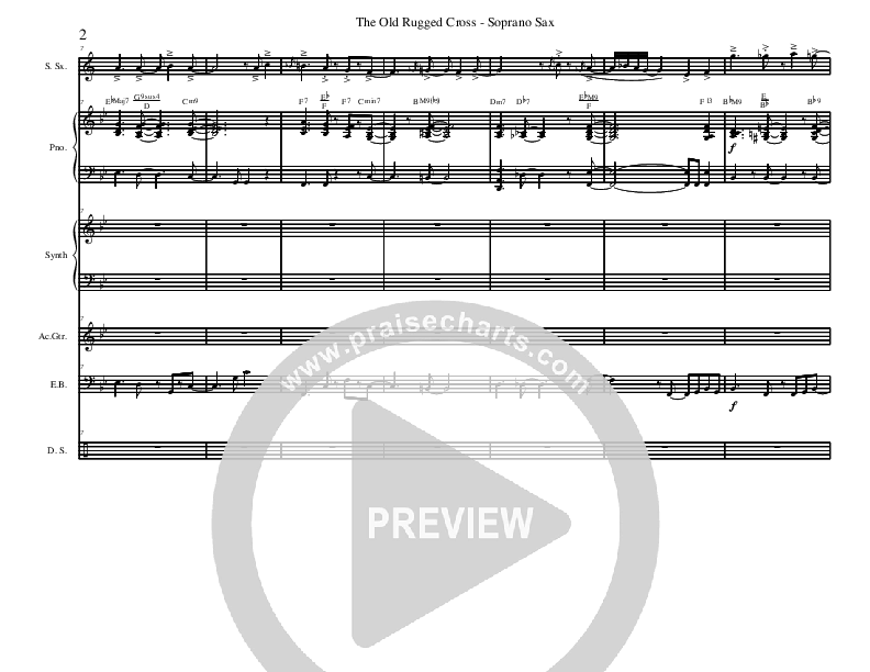 The Old Rugged Cross (Instrumental) Conductor's Score (David Arivett)