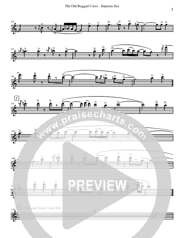 The Old Rugged Cross (Instrumental) Soprano Sax (David Arivett)