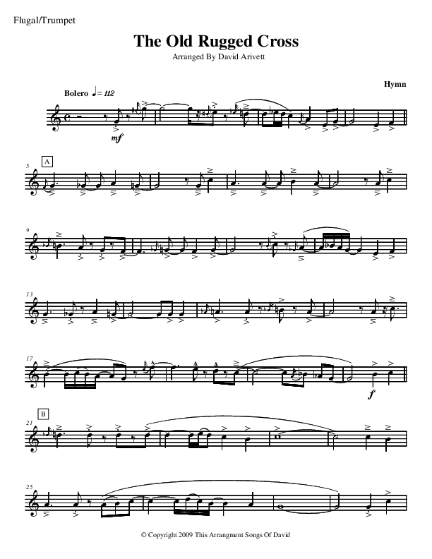 The Old Rugged Cross (Instrumental) Trumpet (David Arivett)