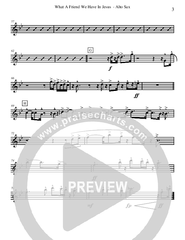 What A Friend We Have In Jesus (Instrumental) Alto Sax (David Arivett)