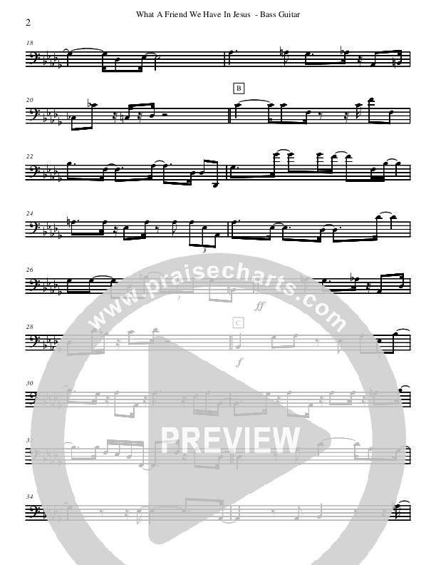 What A Friend We Have In Jesus (Instrumental) Bass Guitar (David Arivett)