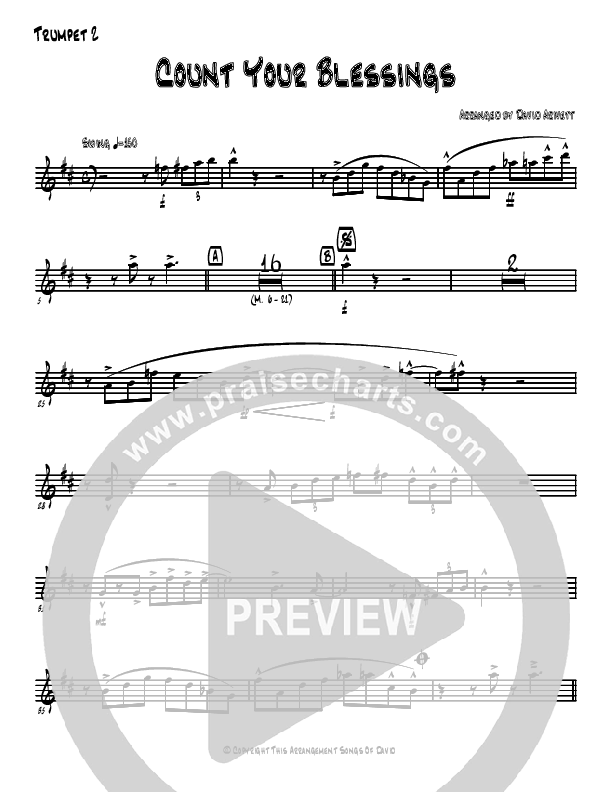 Count Your Blessings Trumpet 2 (David Arivett)