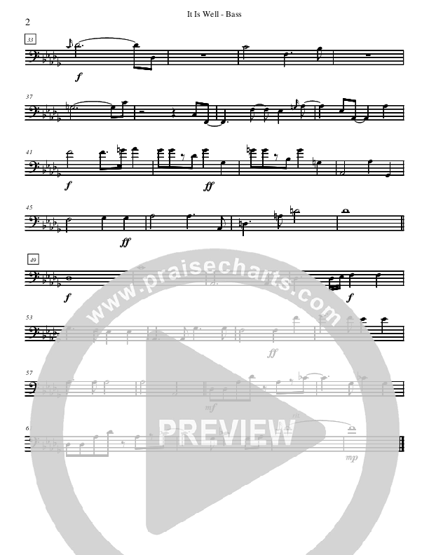 It Is Well With My Soul (Instrumental) Rhythm Chart (David Arivett)