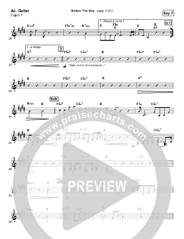 Before The Day Acoustic Guitar (Newsong)