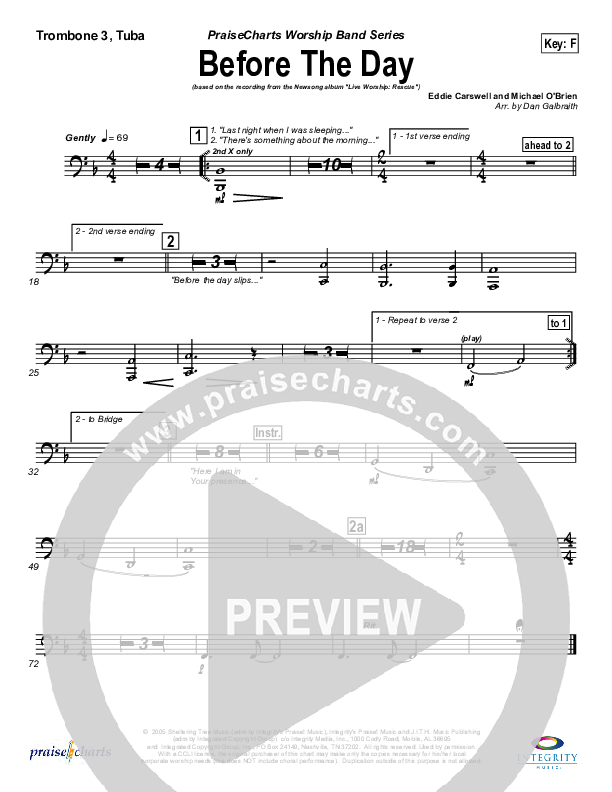 Before The Day Trombone 3 (Newsong)