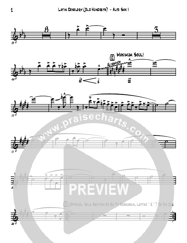 Doxology/Old Hundreth Alto Sax 1/2 (David Arivett)