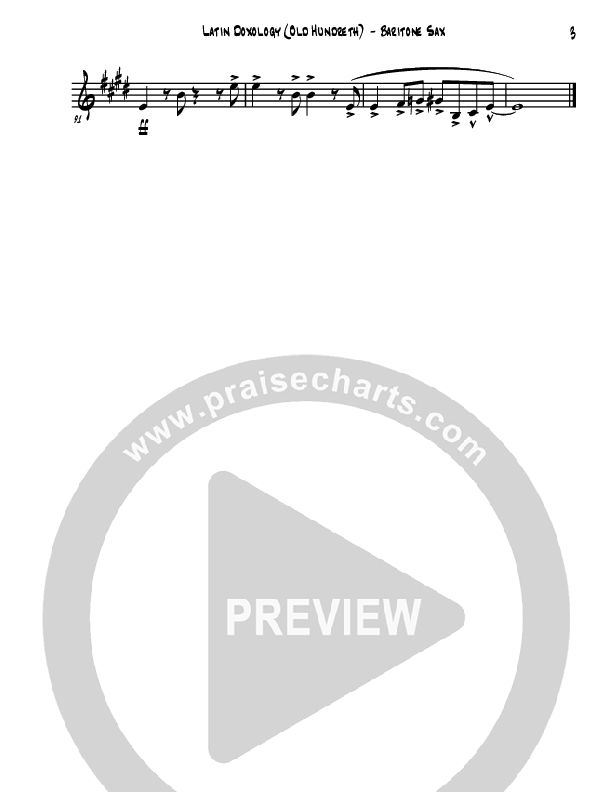 Doxology/Old Hundreth Bari Sax (David Arivett)