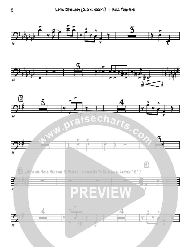 Doxology/Old Hundreth Bass Trombone (David Arivett)