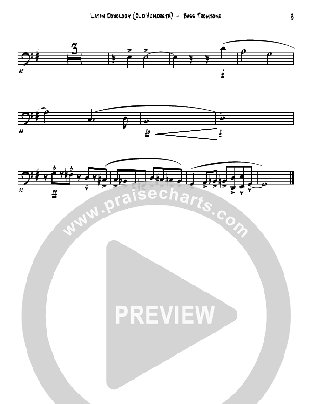 Doxology/Old Hundreth Bass Trombone (David Arivett)