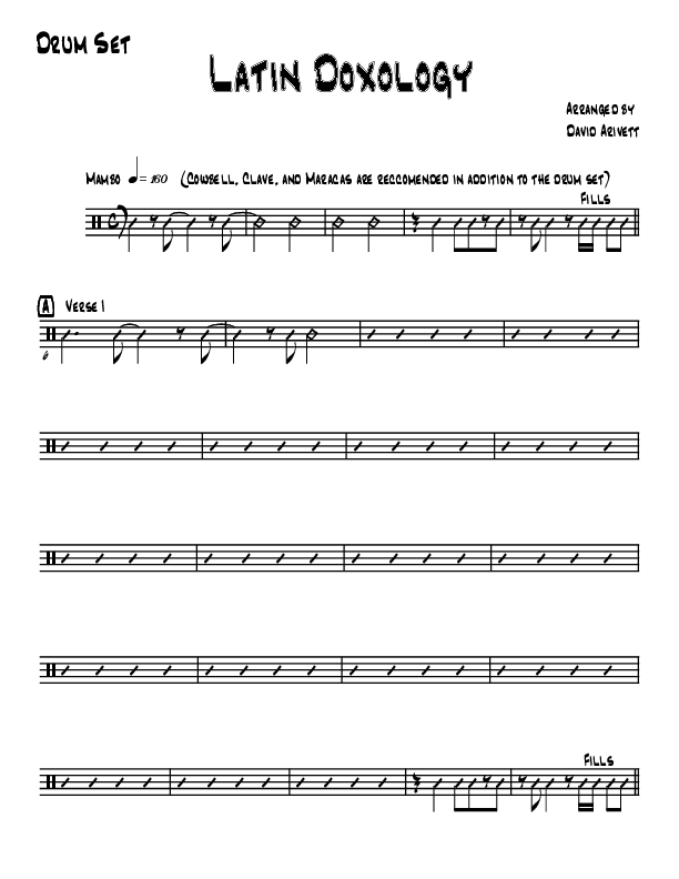 Doxology/Old Hundreth Drum Set (David Arivett)