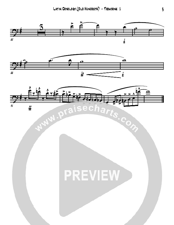 Doxology/Old Hundreth Trombone 1 (David Arivett)