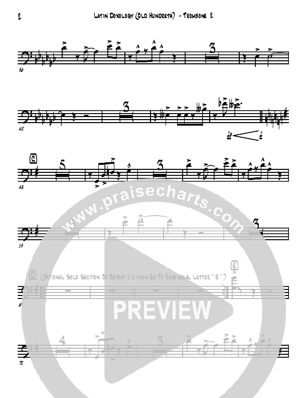 Doxology/Old Hundreth Trombone 2 (David Arivett)