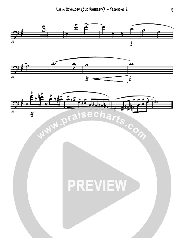 Doxology/Old Hundreth Trombone 2 (David Arivett)