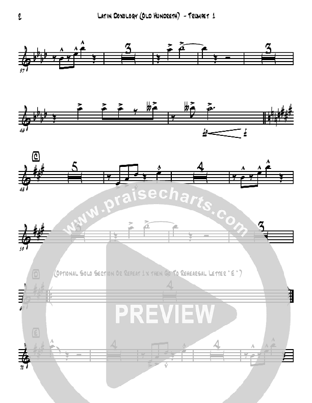 Doxology/Old Hundreth Trumpet 1 (David Arivett)