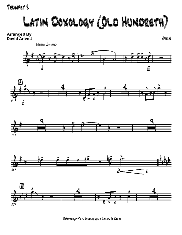 Doxology/Old Hundreth Trumpet 2 (David Arivett)