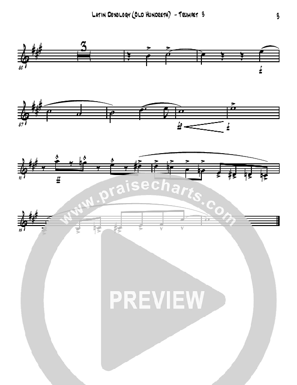 Doxology/Old Hundreth Trumpet 3 (David Arivett)