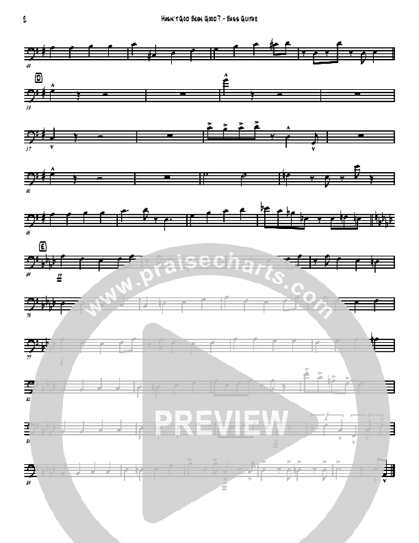 Hasn't God Been Good? Rhythm Chart (David Arivett)