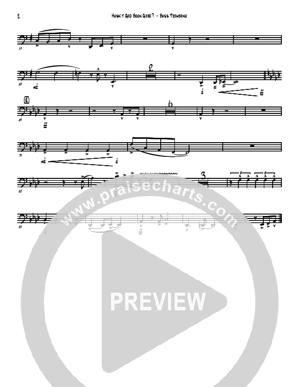 Hasn't God Been Good? Bass Trombone (David Arivett)