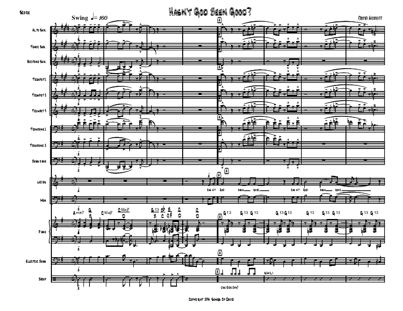 Hasn't God Been Good? Orchestration (David Arivett)