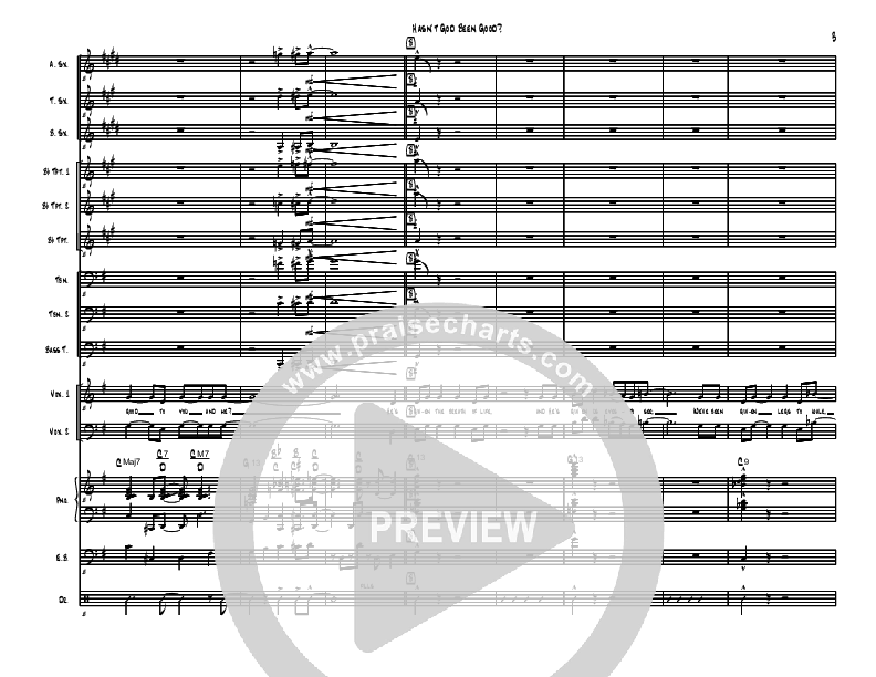 Hasn't God Been Good? Conductor's Score (David Arivett)