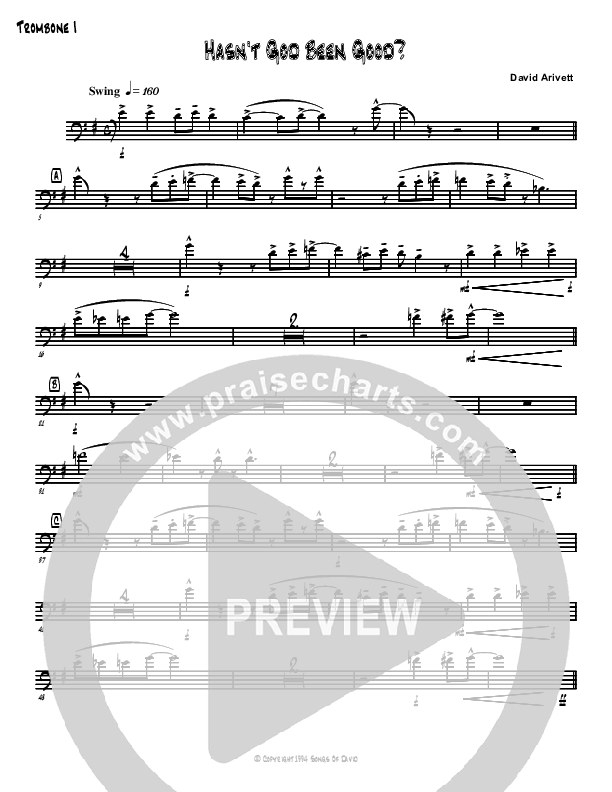 Hasn't God Been Good? Trombone 1 (David Arivett)