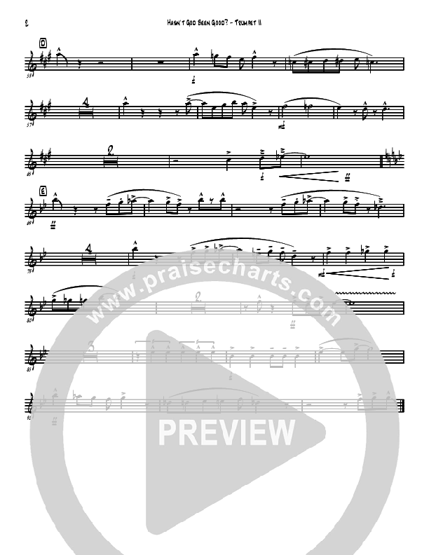 Hasn't God Been Good? Trumpet 2 (David Arivett)