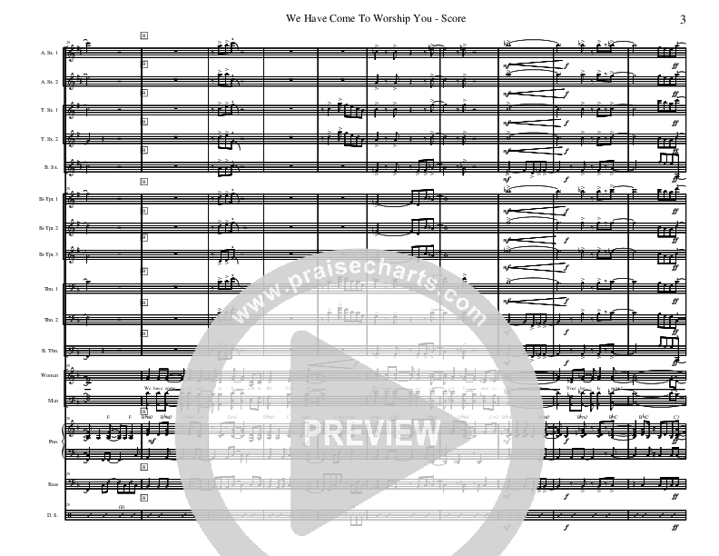 We Have Come To Worship You Orchestration (David Arivett)