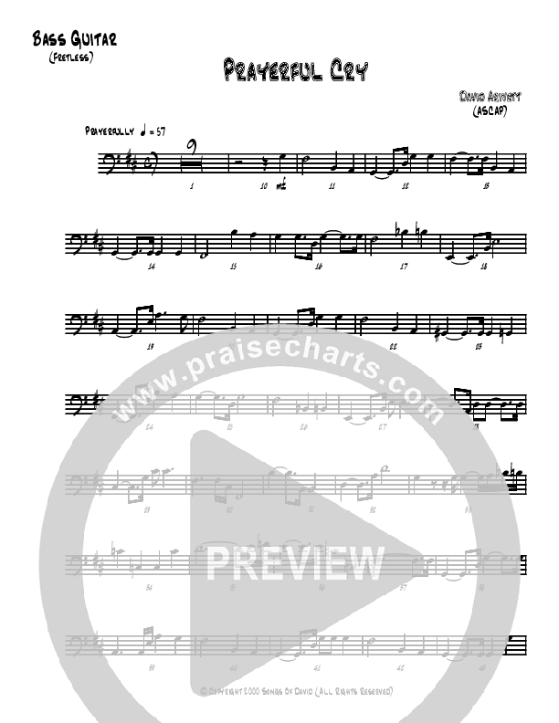 Prayerful Cry (Instrumental) Rhythm Chart (David Arivett)