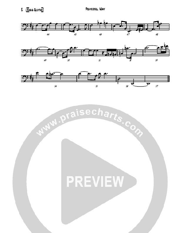 Prayerful Cry (Instrumental) Rhythm Chart (David Arivett)