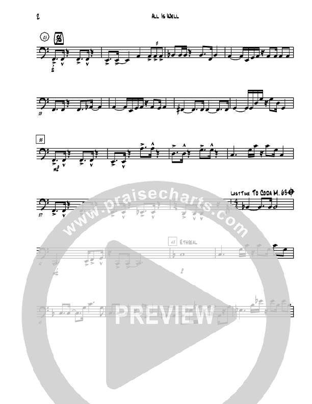 All Is Well (Instrumental) Rhythm Chart (David Arivett)