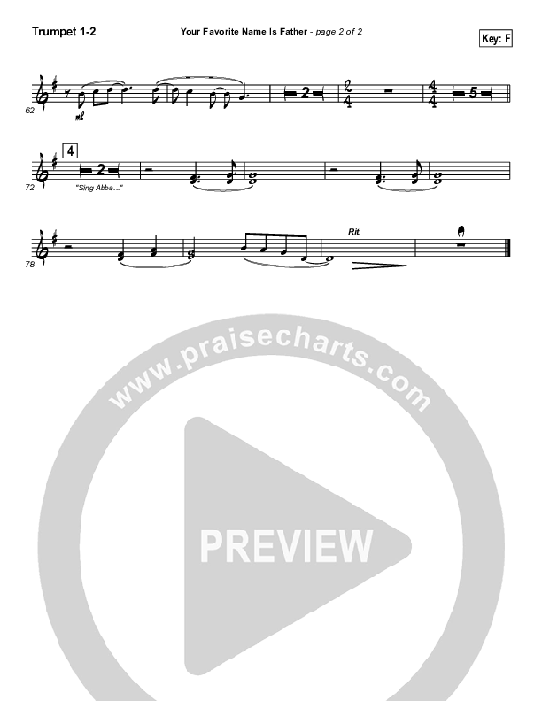 Your Favorite Name Is Father Trumpet 1,2 (Newsong)